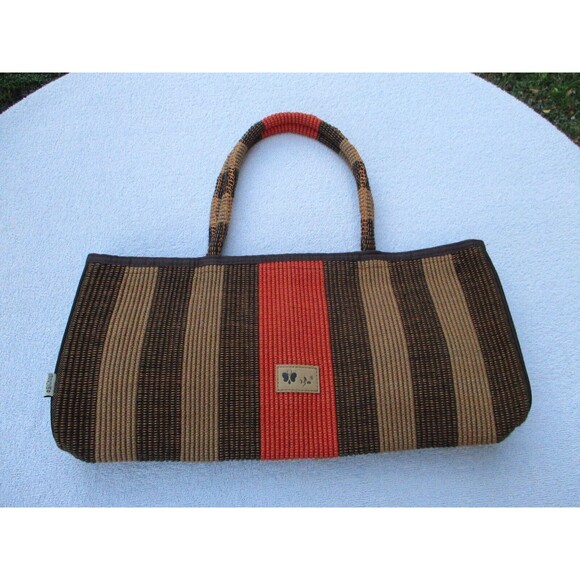 Handbags - Unique Shoulder Bag Women's Brown Tan Orange Hand Bag 19" x 10" x 2.5" New